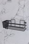 Hermia SB007K-B Organizador de baño de metal Negro (2 Piezas)
